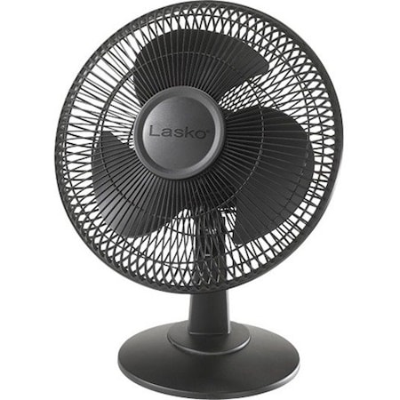 Lasko 12" Table Fan 3 Speed Black, 2017 2017